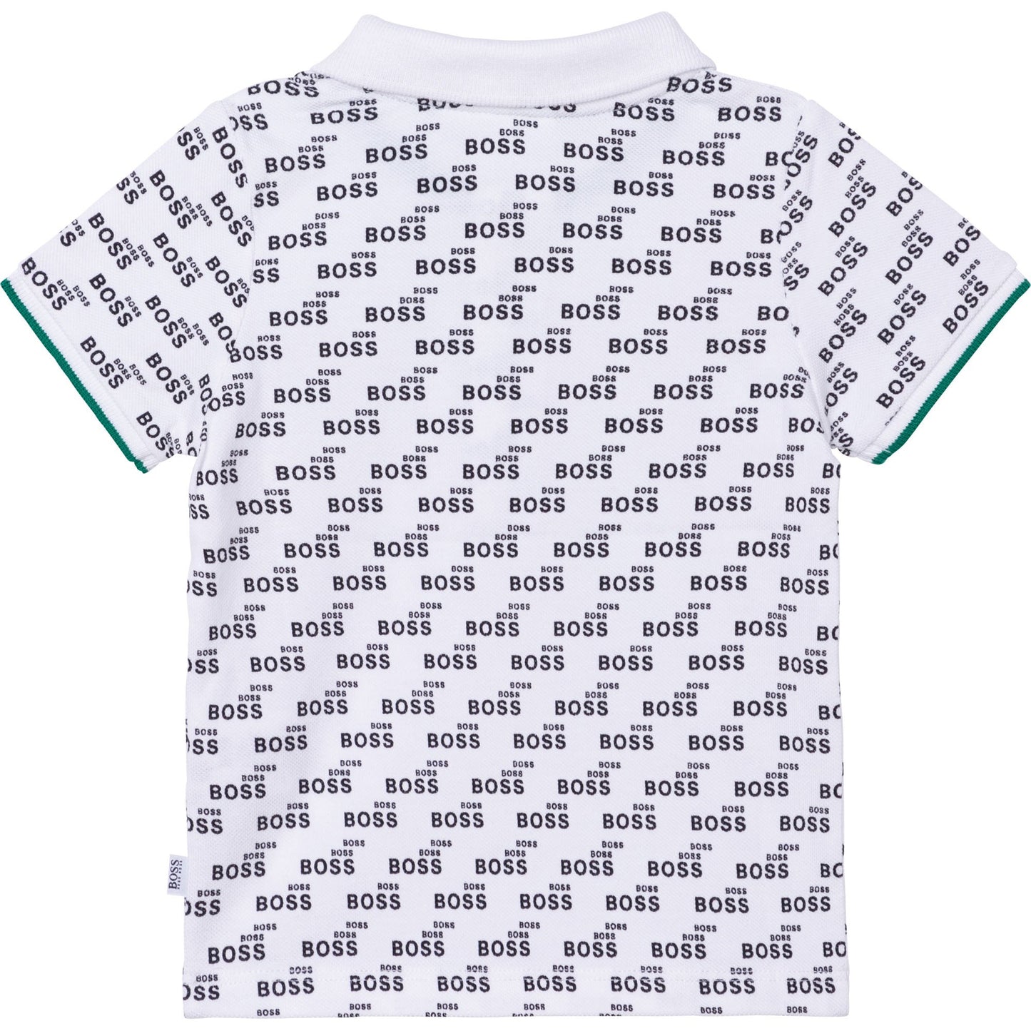 女婴白色Logo棉Polo衬衫