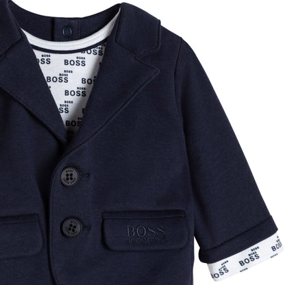 男婴蓝色连体衣