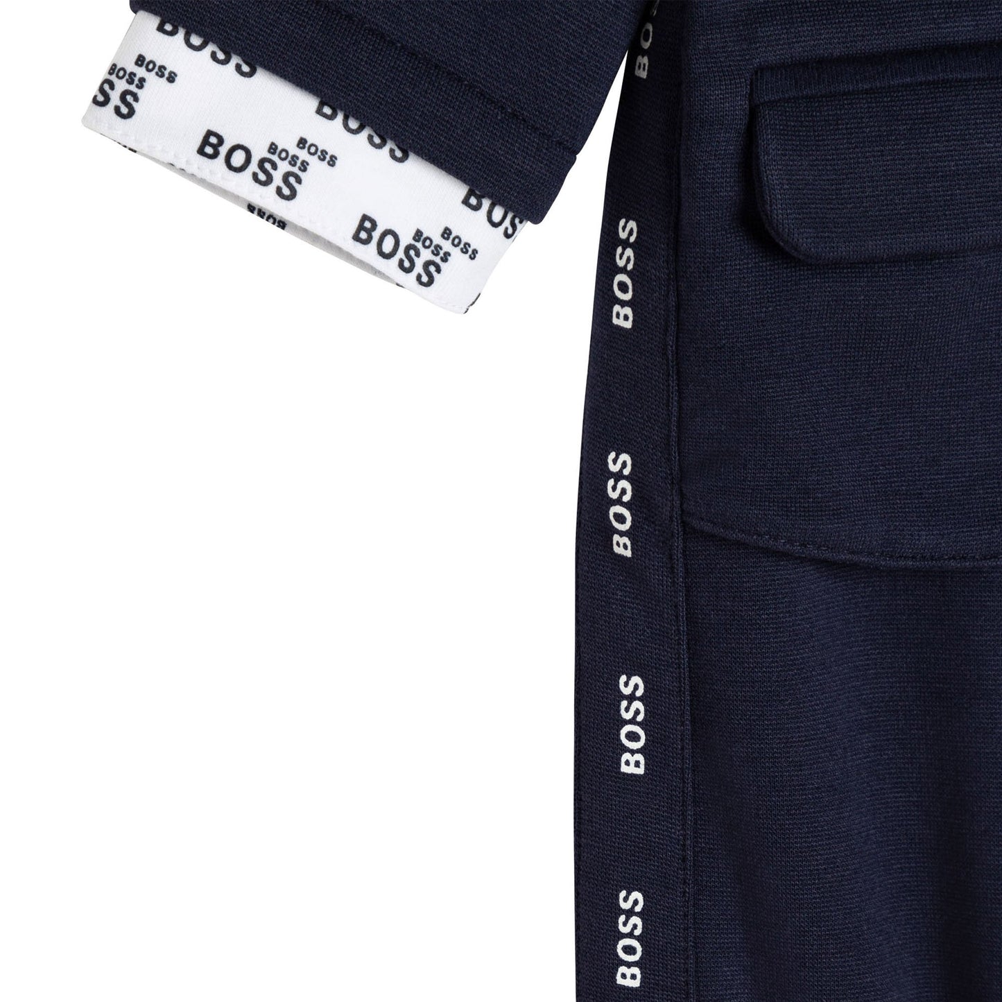 男婴蓝色连体衣