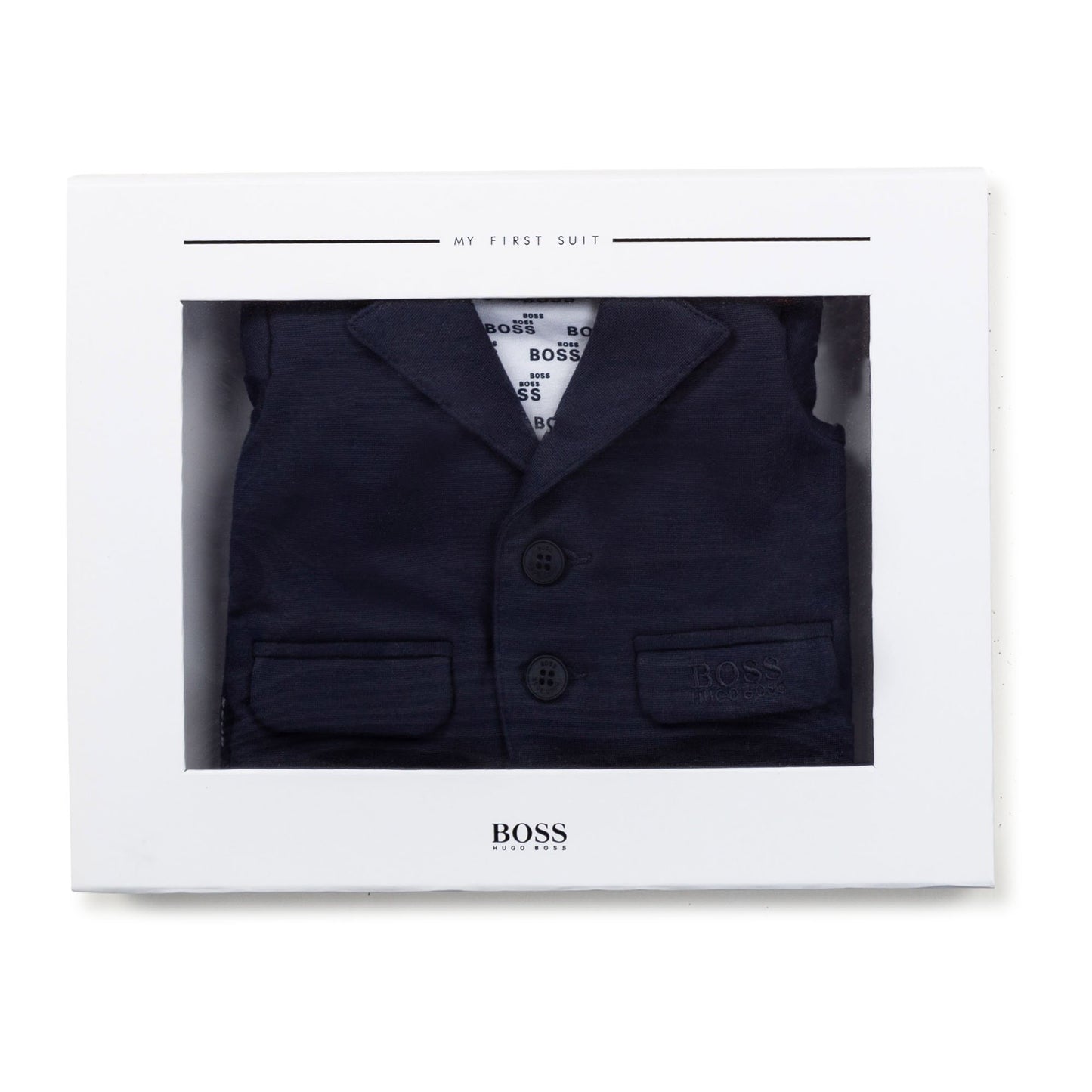 男婴蓝色连体衣