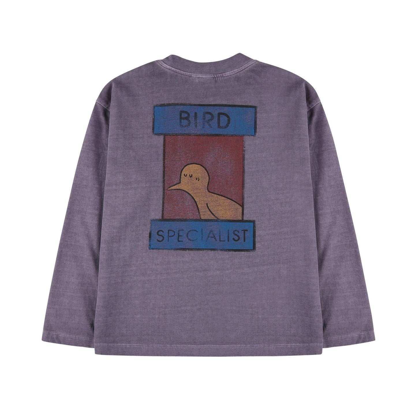 儿童紫色印花棉T恤