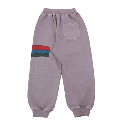 儿童紫色星星印花长裤