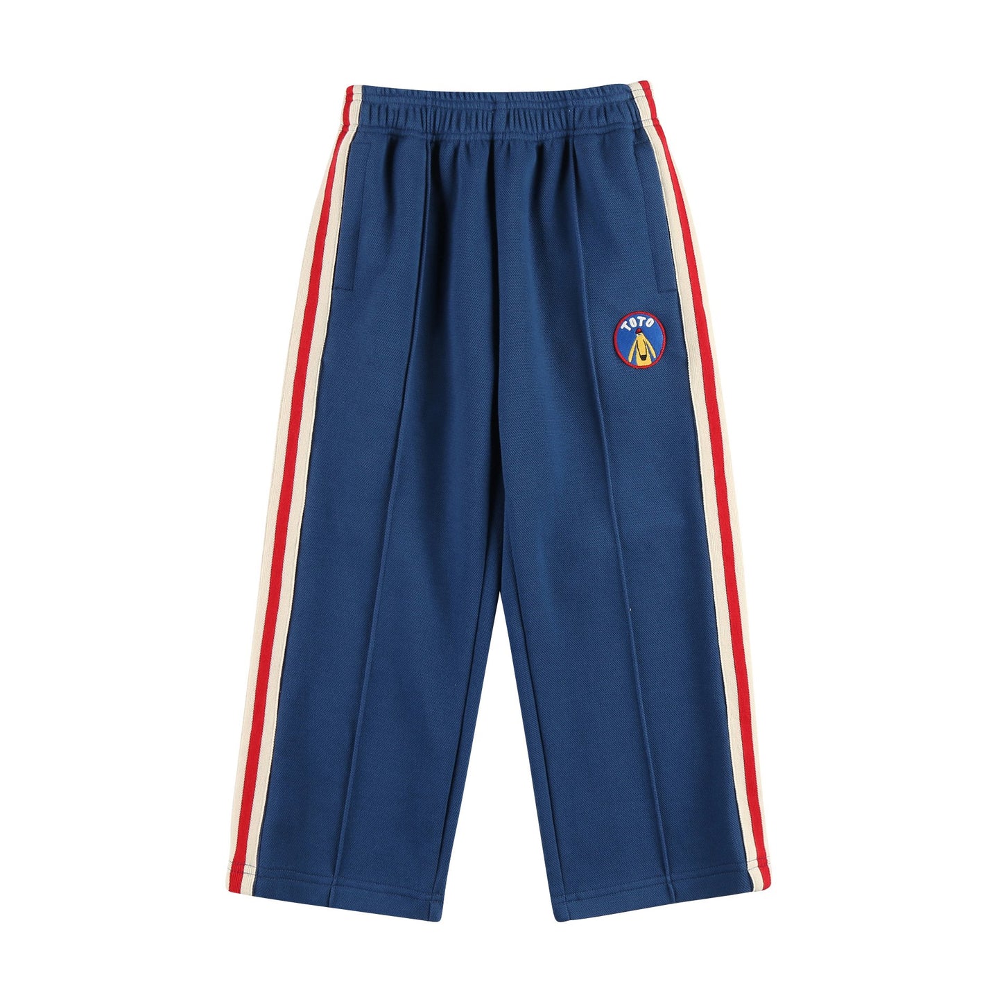 儿童蓝色运动长裤