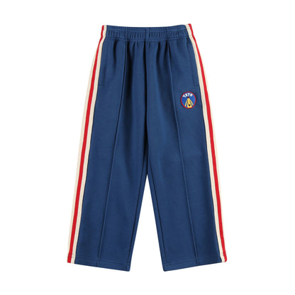 儿童蓝色运动长裤