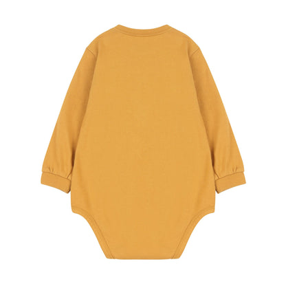 婴儿驼色棉连体衣