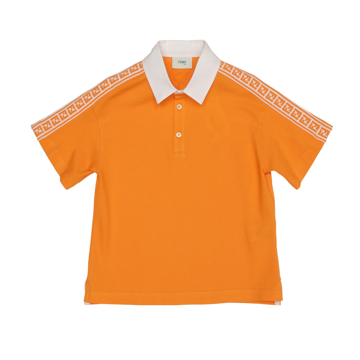 男童橙色Polo衫