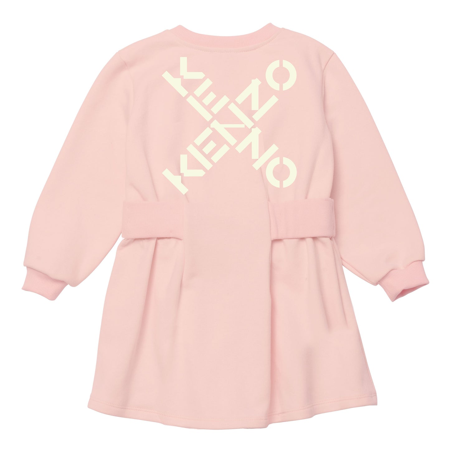 女童粉色Logo棉连衣裙