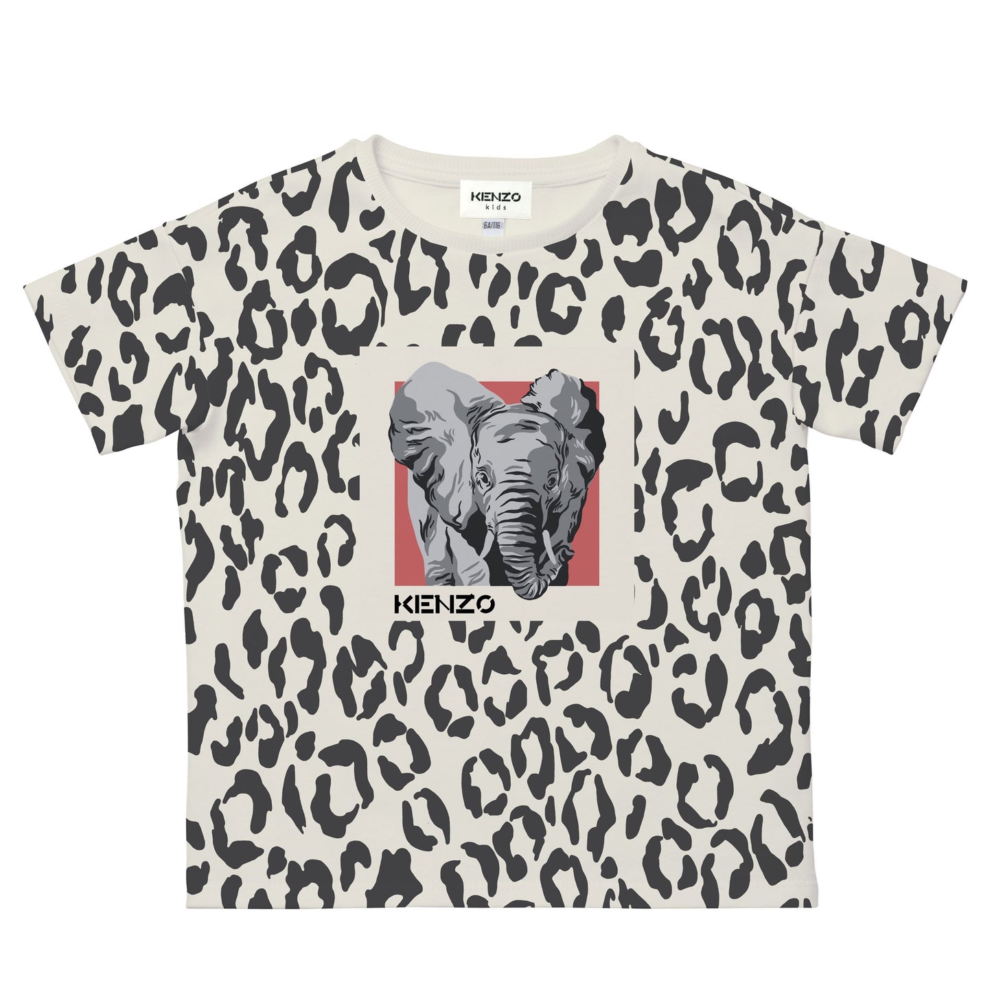 女童白色斑点棉T恤