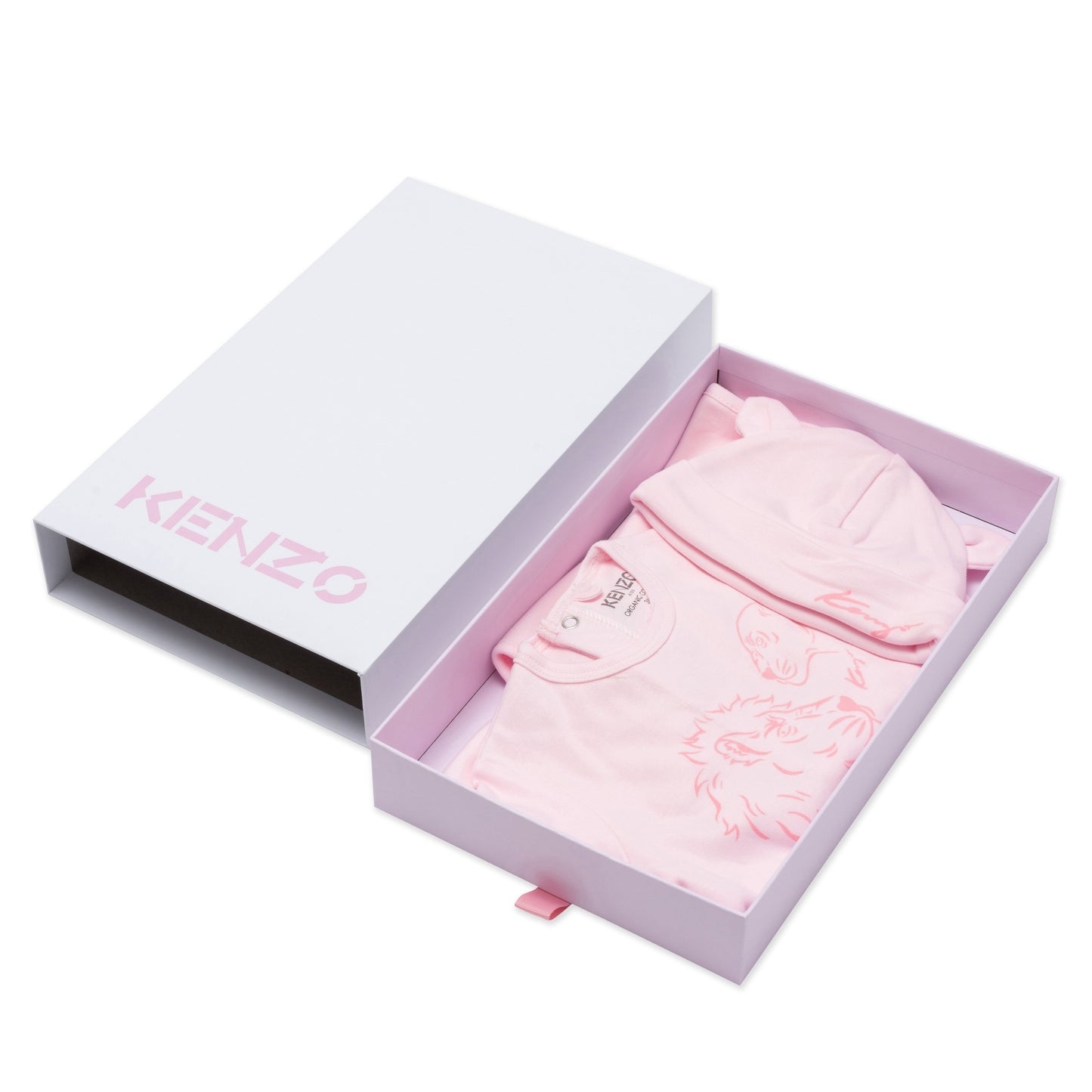 Baby Girls Pink Cotton Babysuit Set