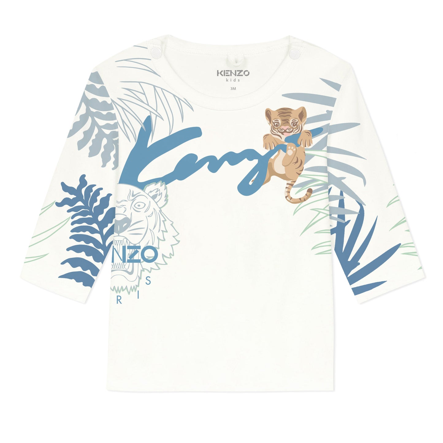 男婴白色&灰色棉套装