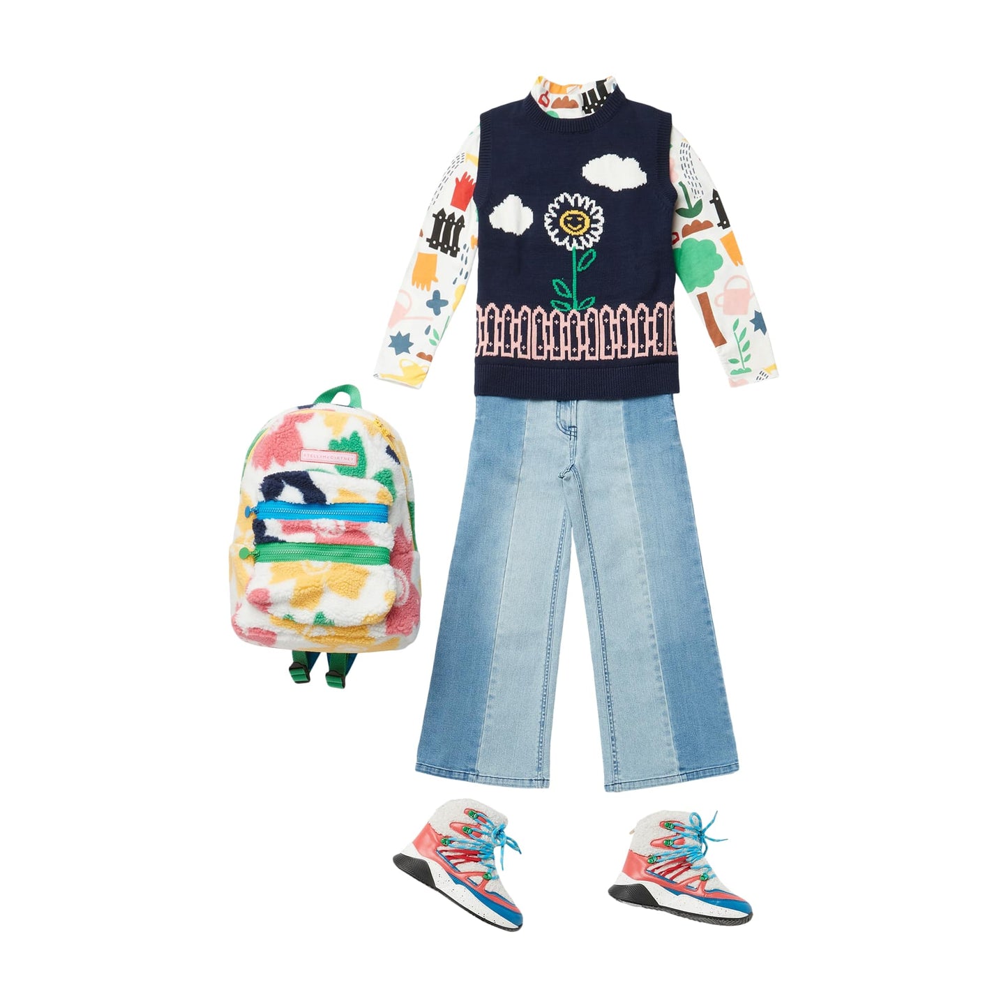 女童深藏青色针织马甲