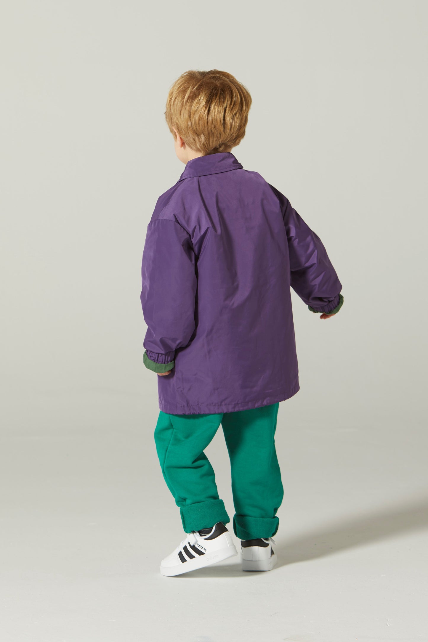 儿童紫色Logo夹克