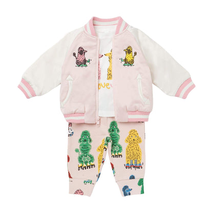 女婴贵宾犬棉夹克