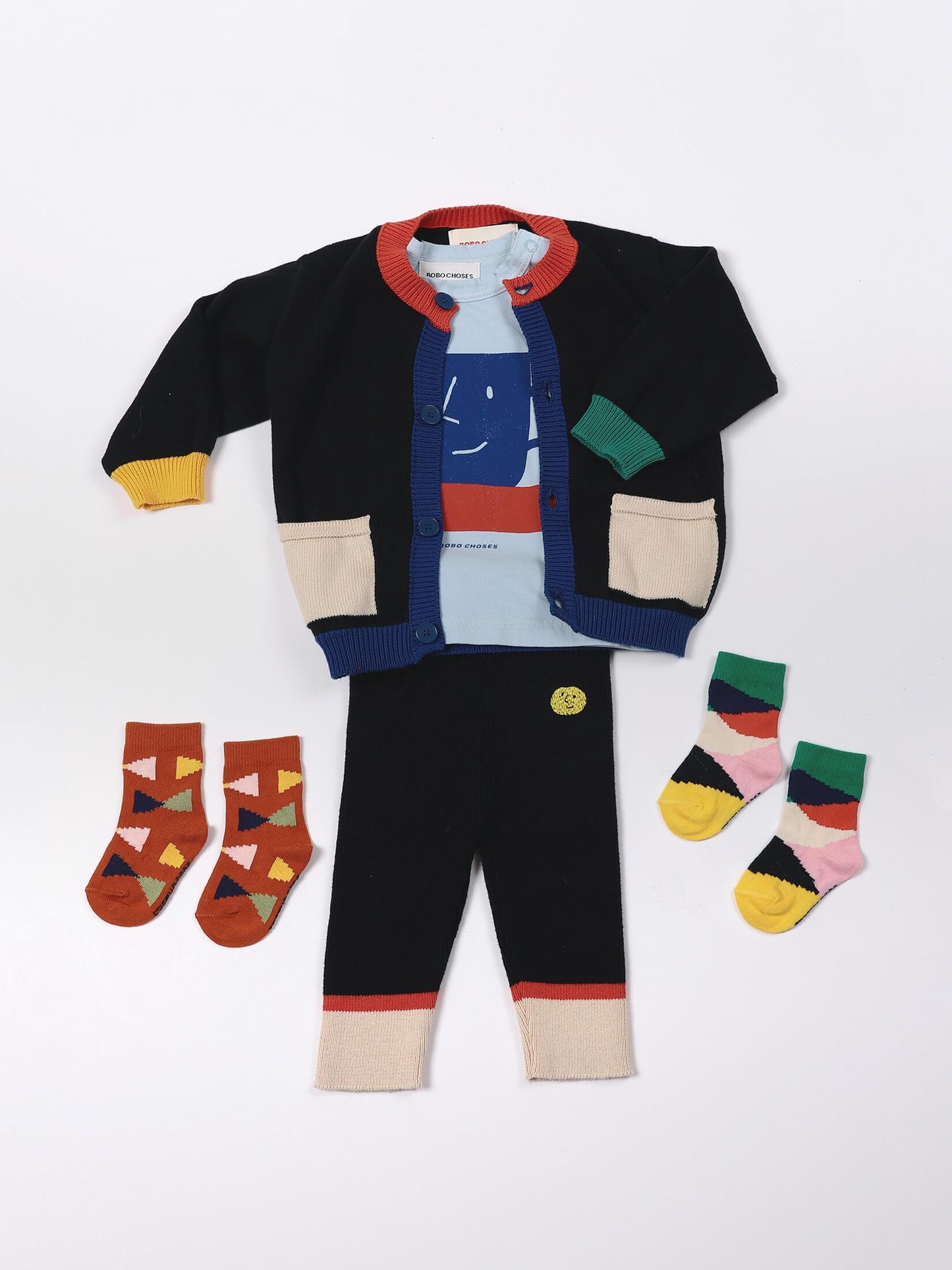 婴儿蓝色棉长裤