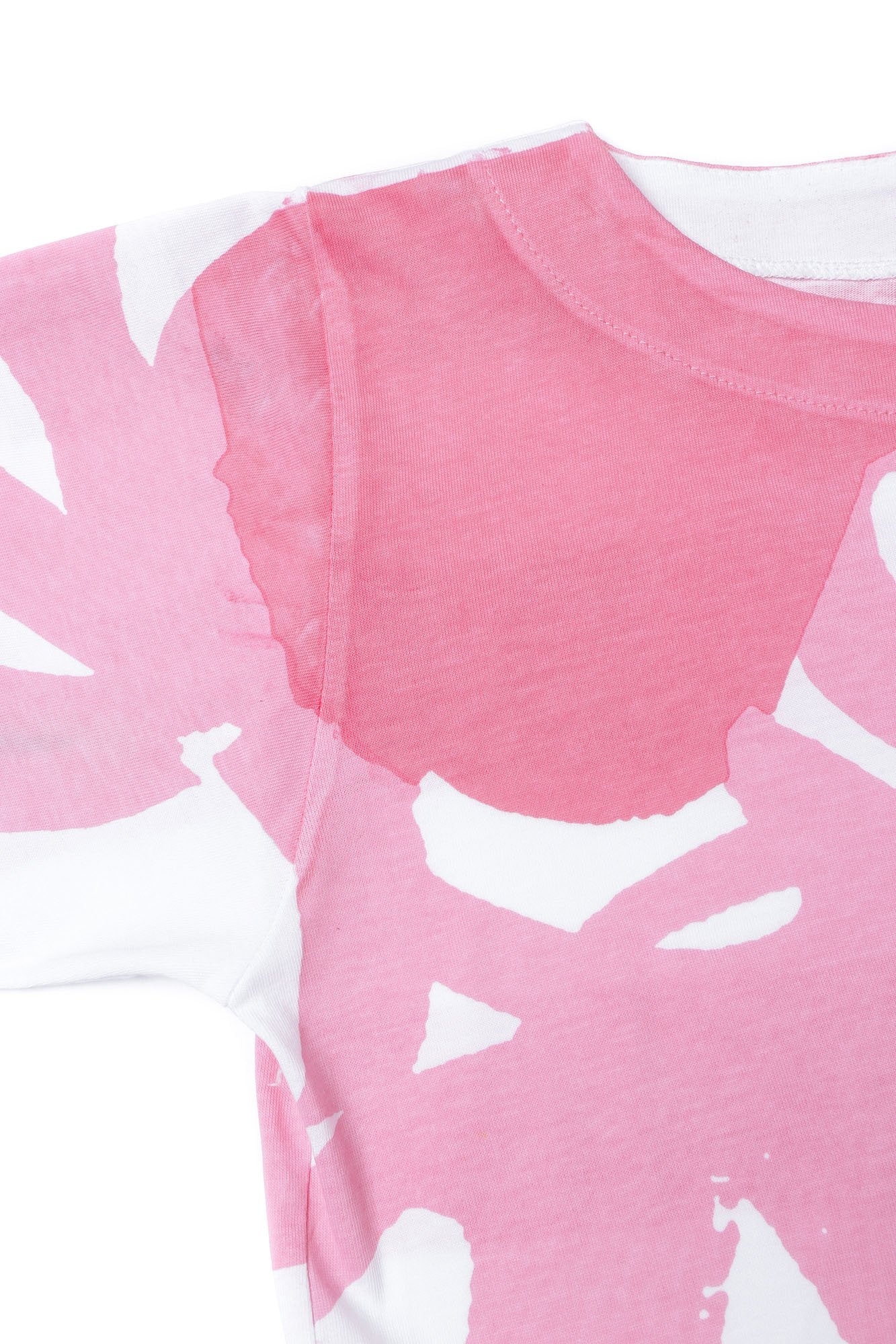 Girls Pink Cotton T-shirt