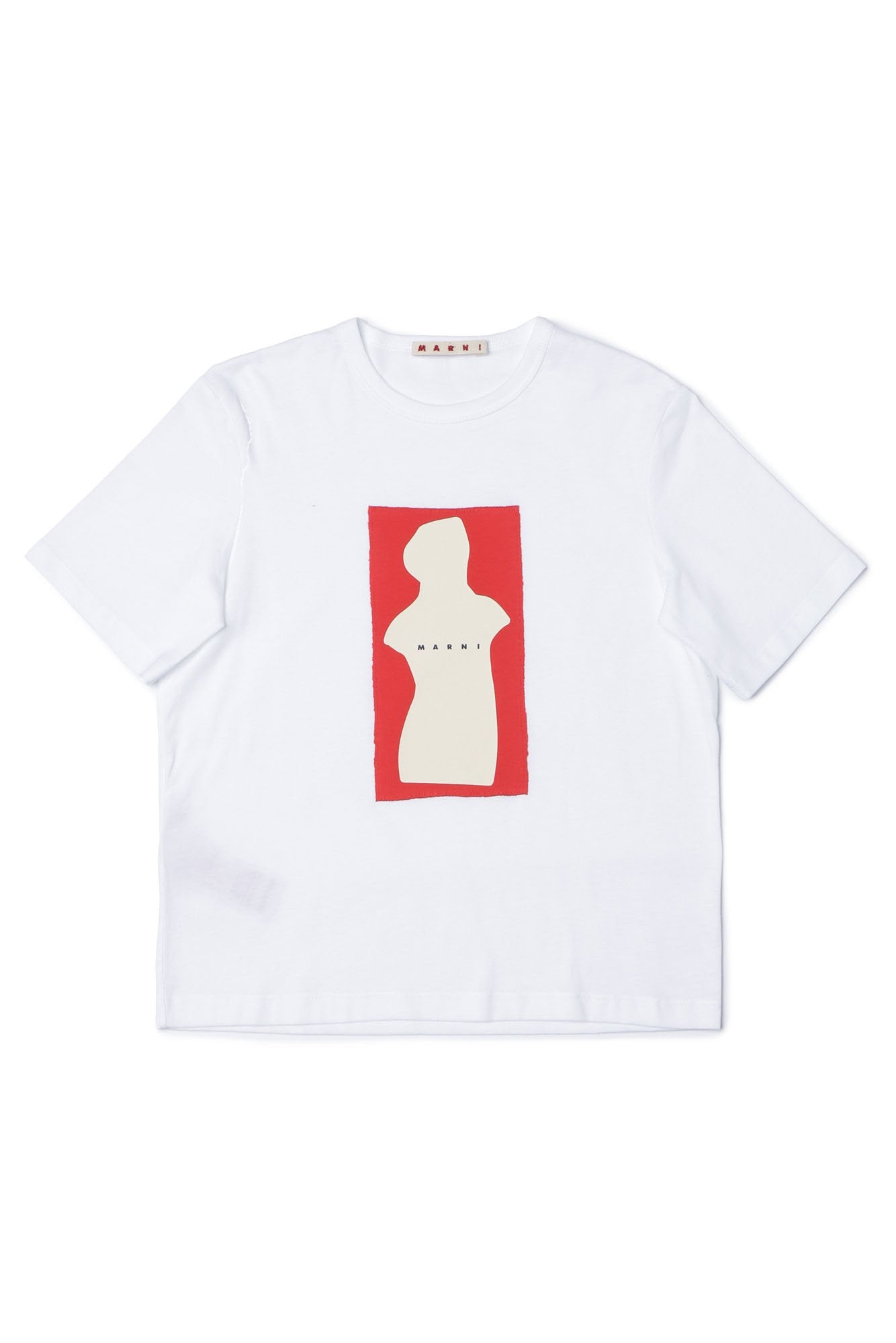 Girls White Logo Cotton T-shirt