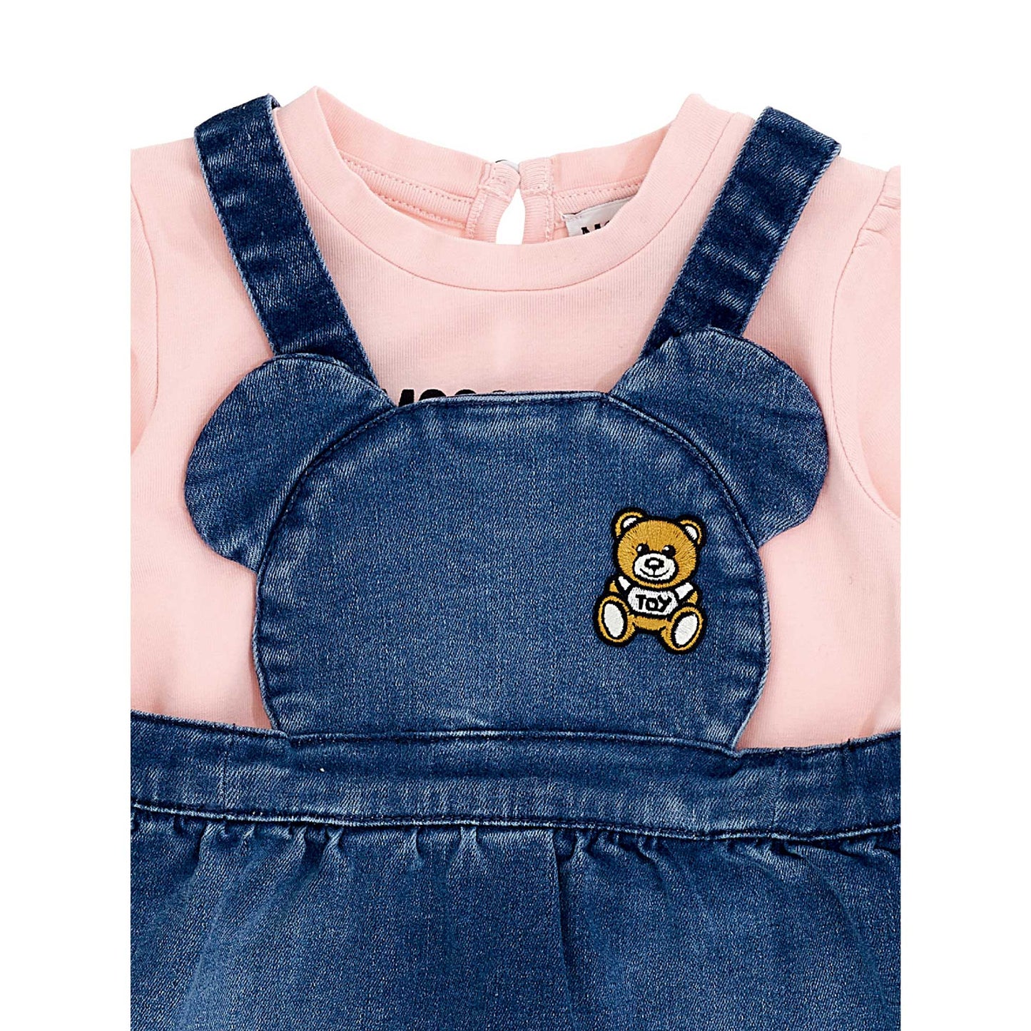 女婴粉色T恤&短裙套装