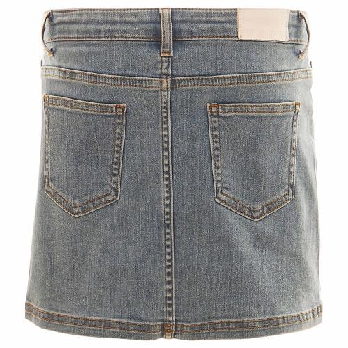 女童蓝色Logo牛仔短裙