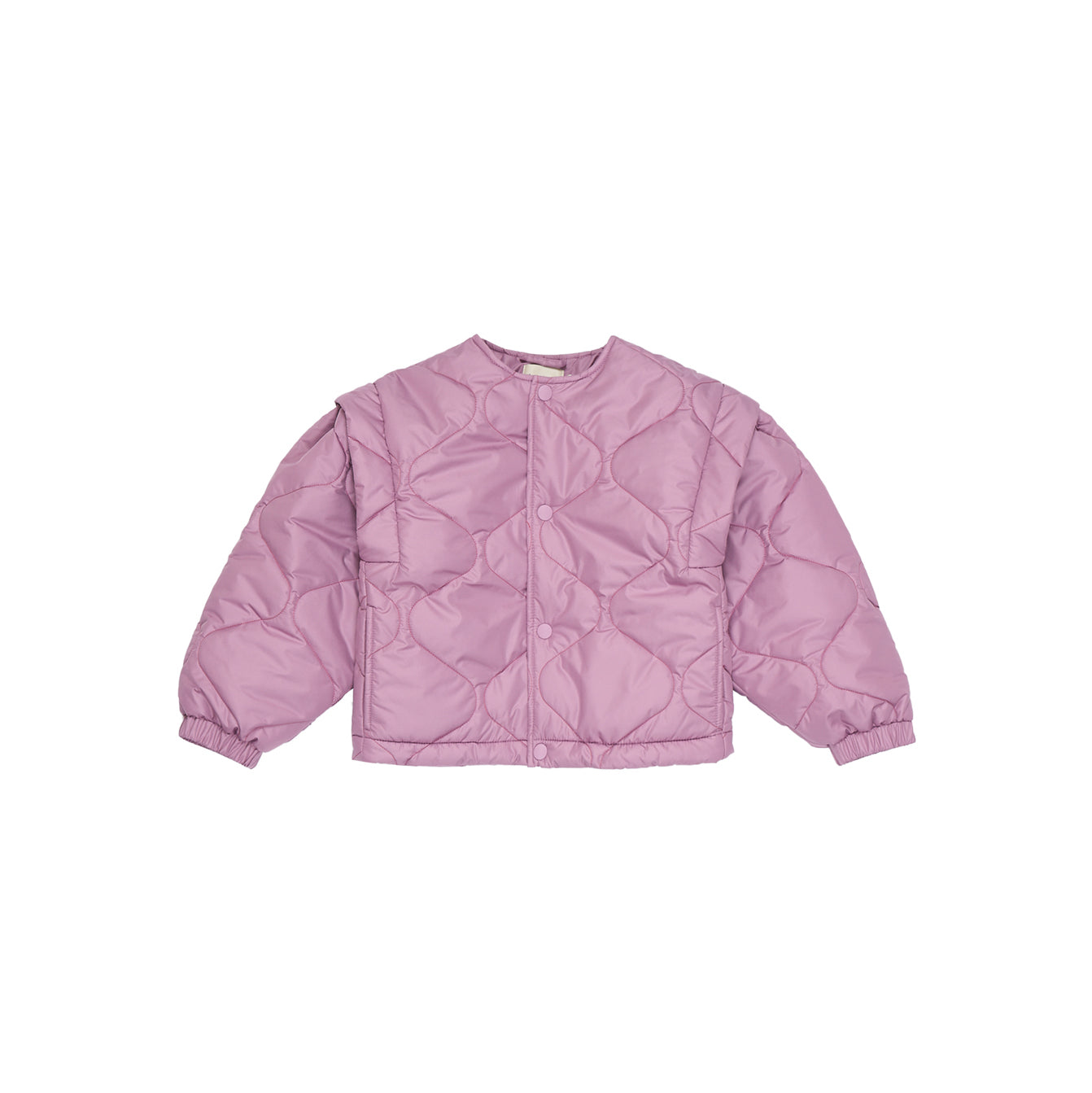 女童丁香紫棉服