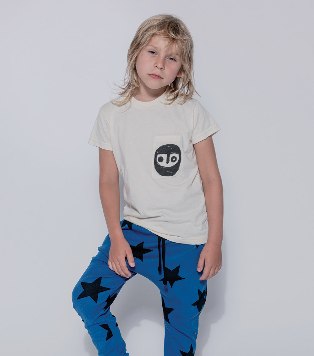 Boys & Girls Blue Star Baggy Trousers