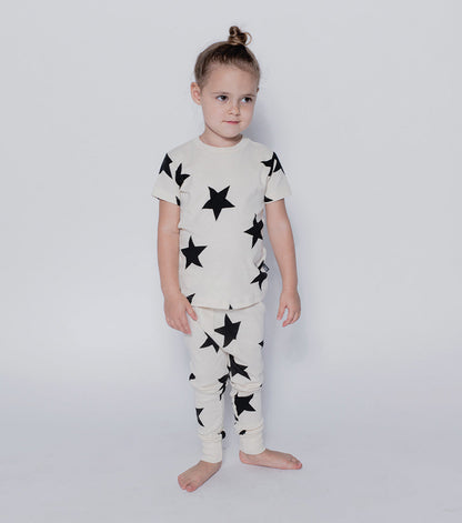 Boys & Girls White Star Cotton Set