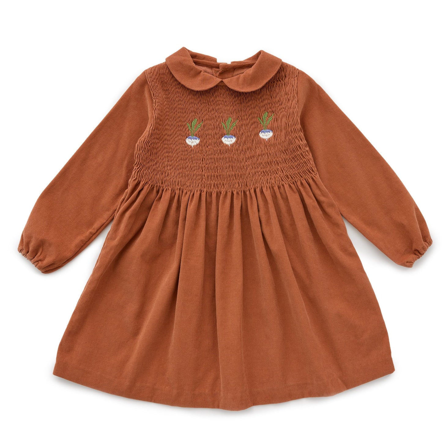 Girls Autumnal Peter Pan Collar Dress