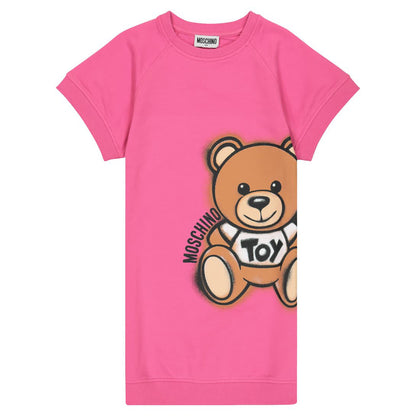 Girls Azalea Pink Cotton Dress