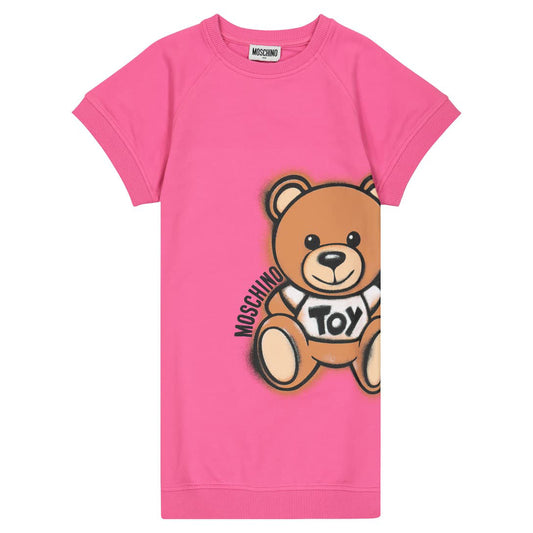Girls Azalea Pink Cotton Dress