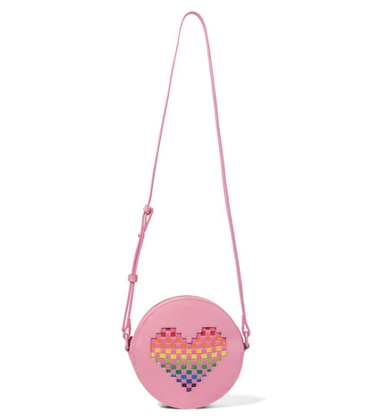 Girls Pink Heart Shoulder Bag