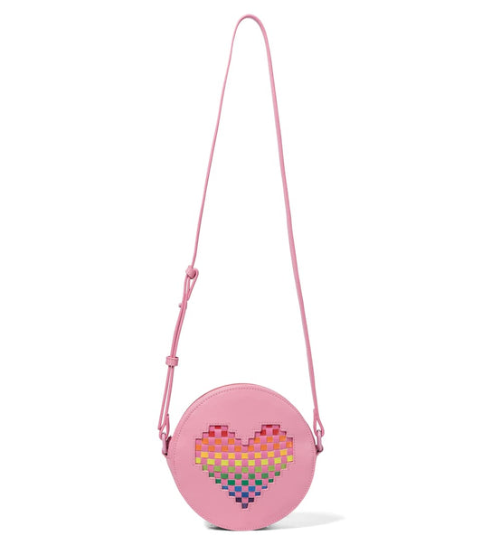 Girls Pink Heart Shoulder Bag