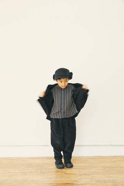 Boys Black Stripe Shirt