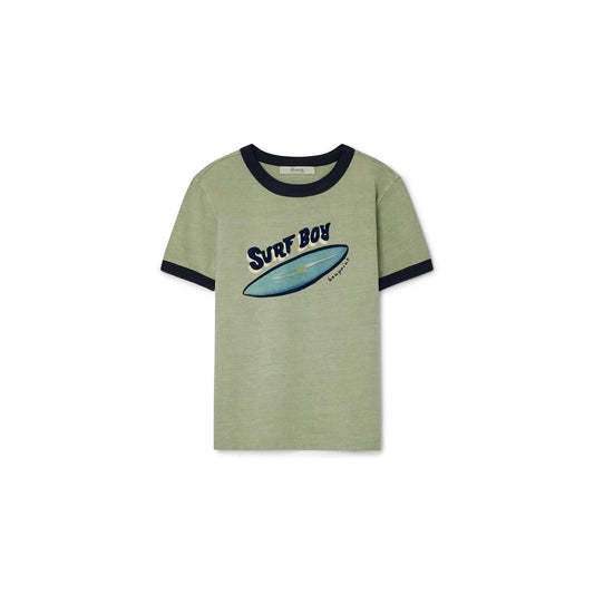 儿童绿色棉T恤