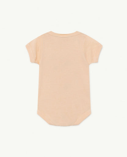 Baby Boys & Girls Beige Tree Cotton Babysuit