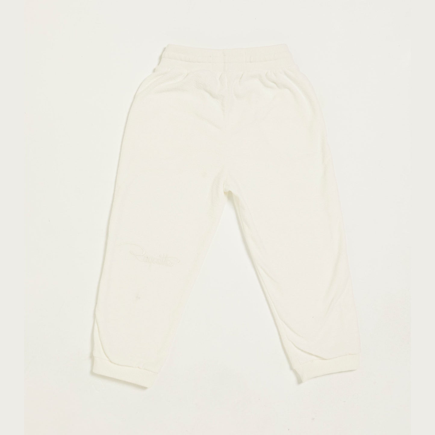 儿童白色棉长裤