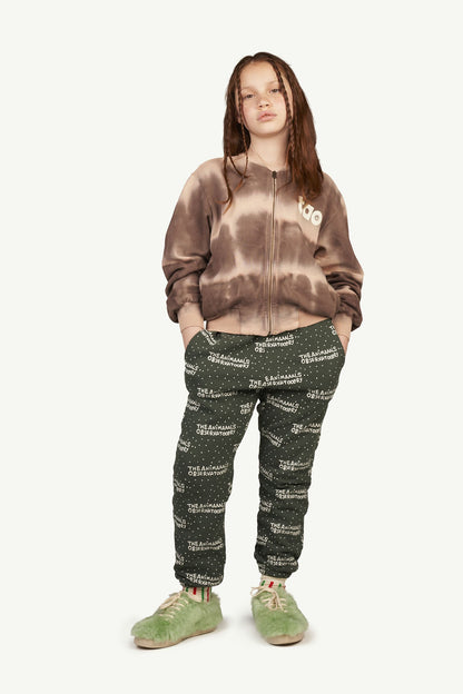 儿童深粉色拉链上衣