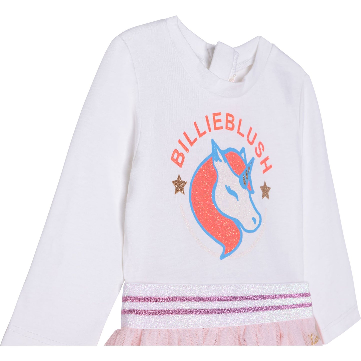 女婴白色图案连衣裙