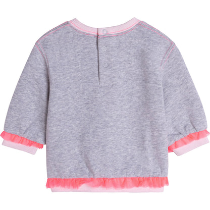 女婴灰色棉套装