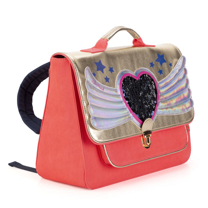 女童粉色翅膀背包