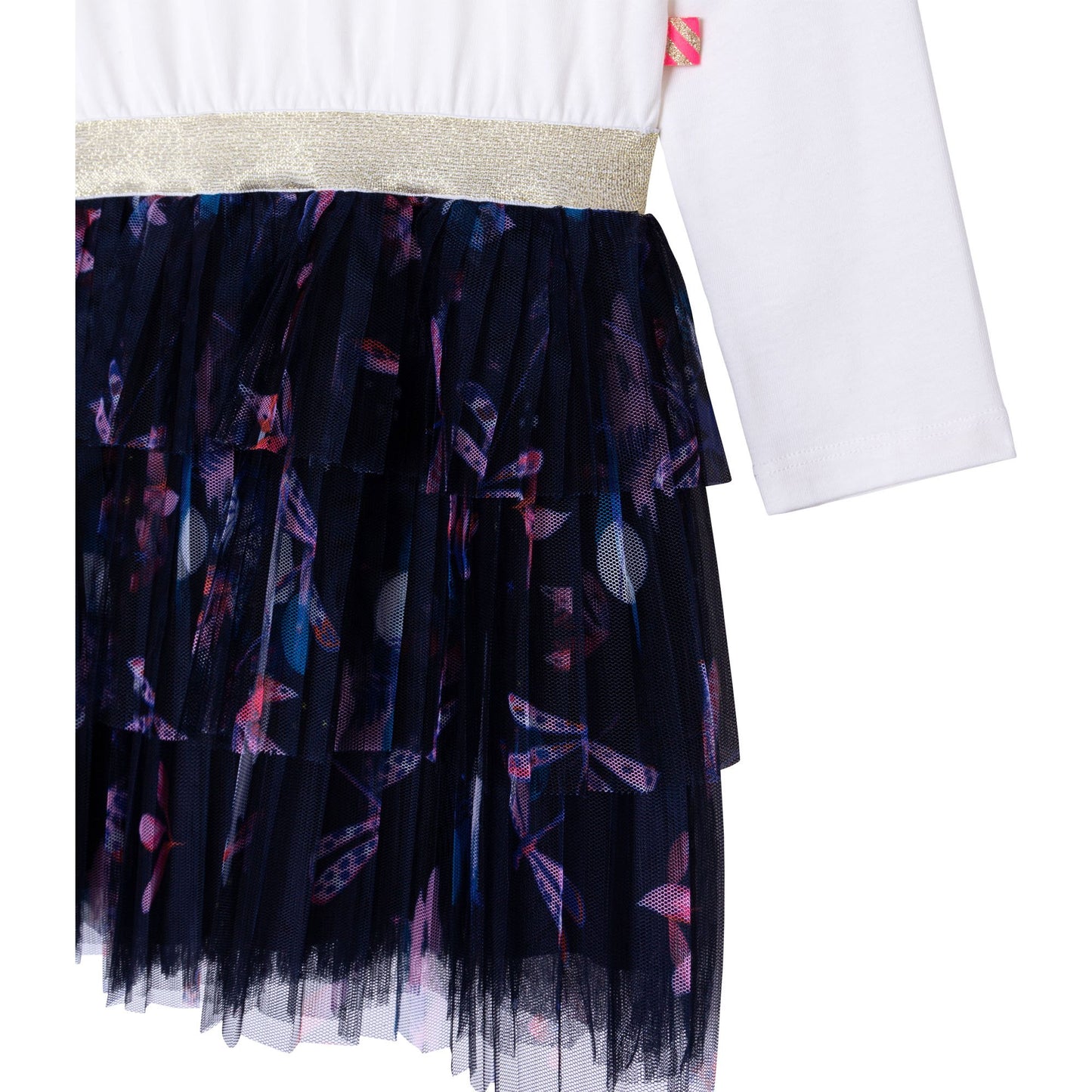 女童白色薄纱连衣裙