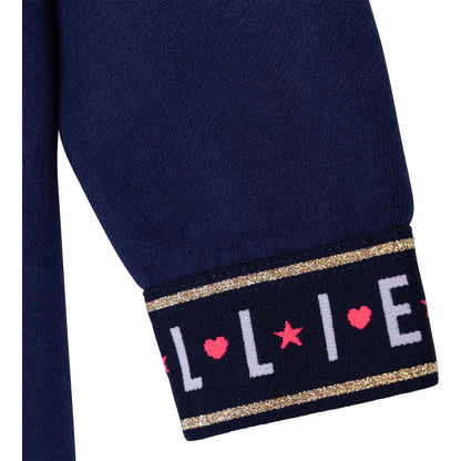 女童蓝色蝴蝶结连衣裙