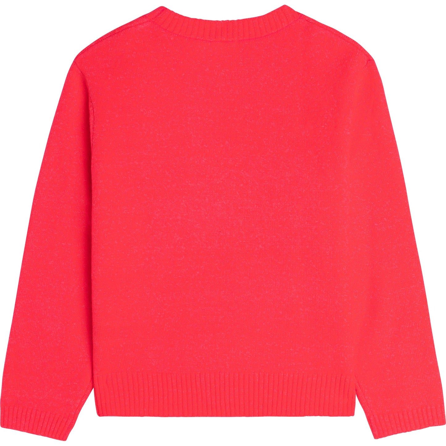 女童粉色闪光毛衣