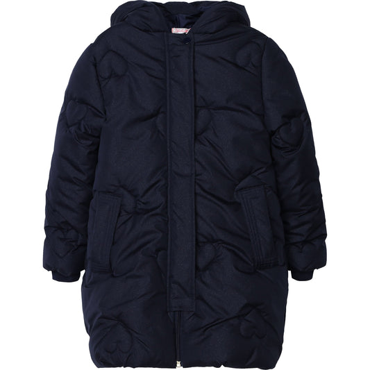 Girls Indigo Blue Padded Coat