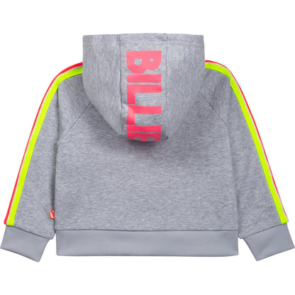 女童灰色棉运动套装