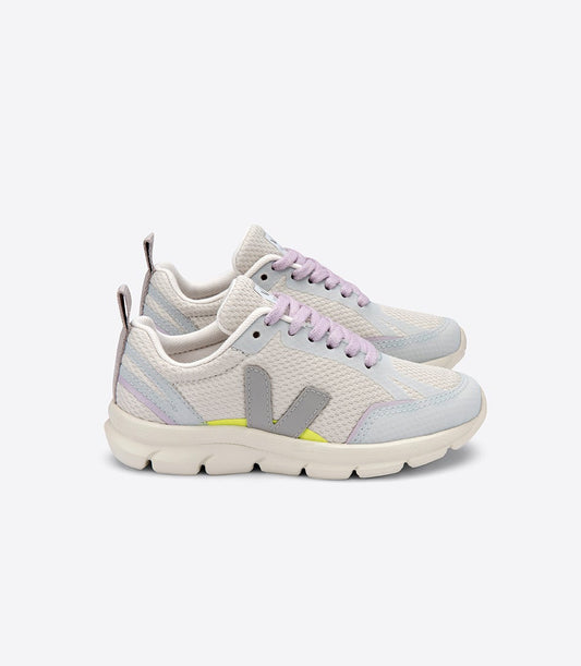 女童牛津灰色"V" Logo运动鞋