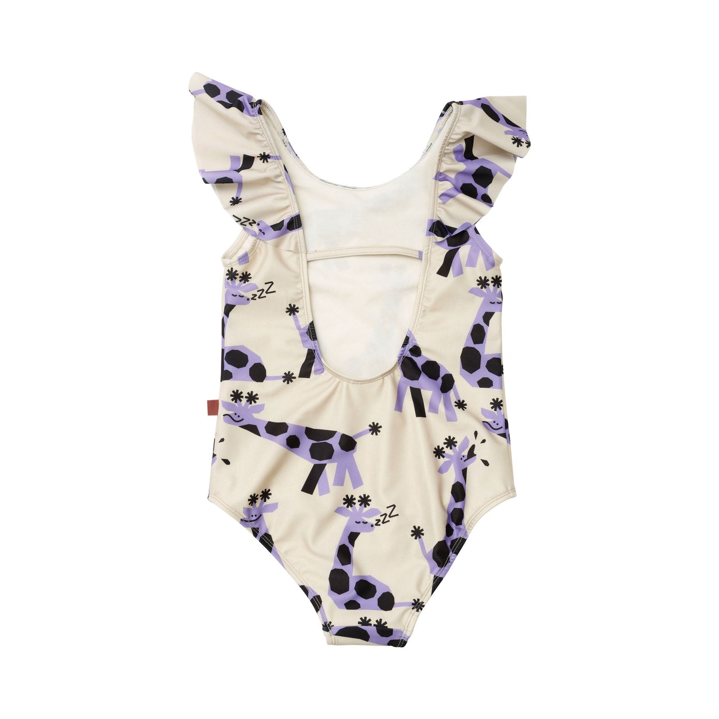 Girls Purple Painting Swimsuit