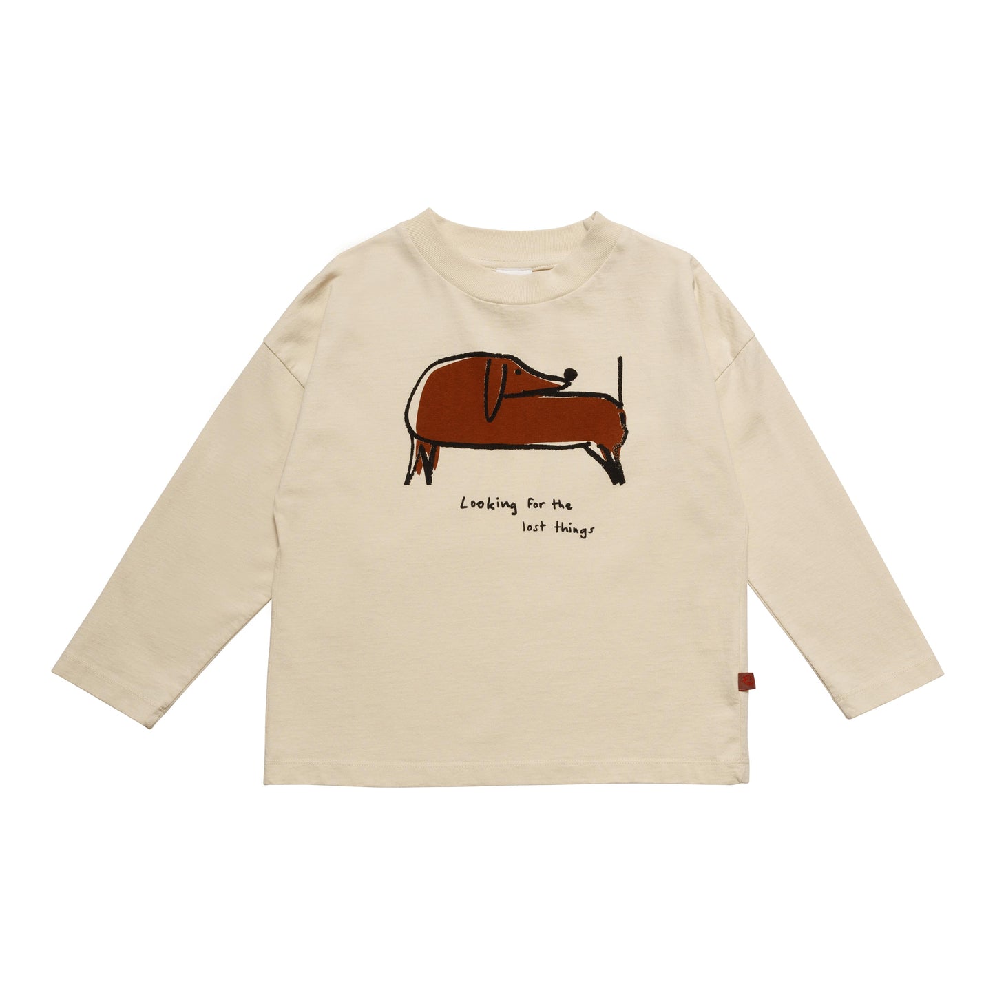 儿童白色印花棉T恤