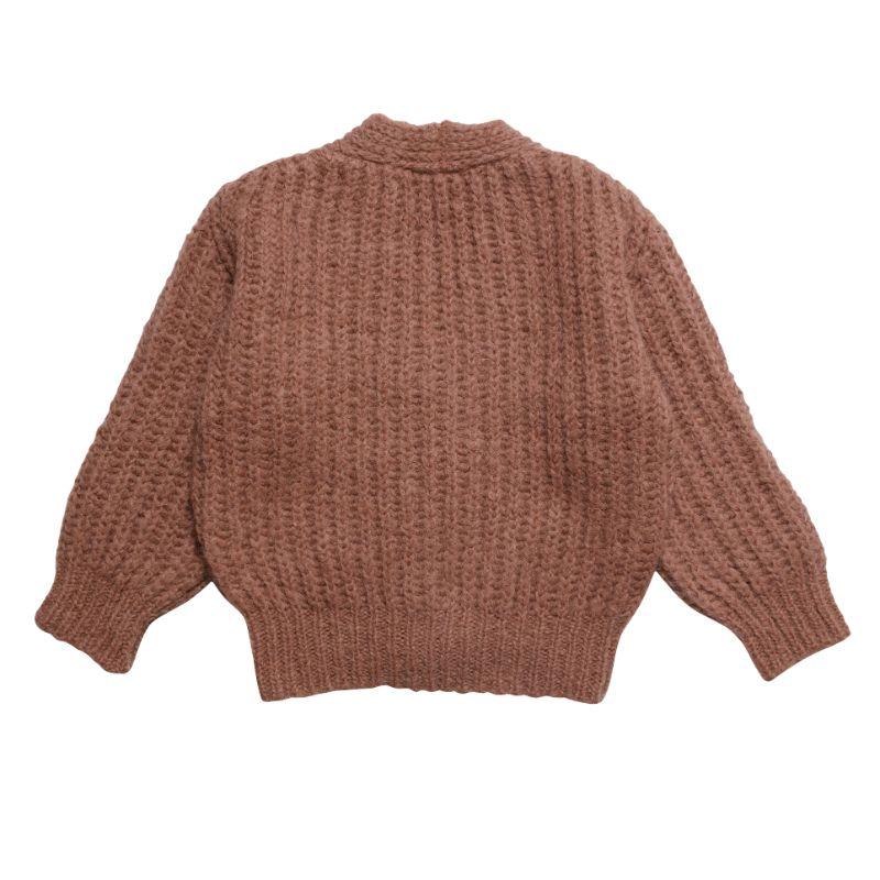 儿童焦糖色开衫