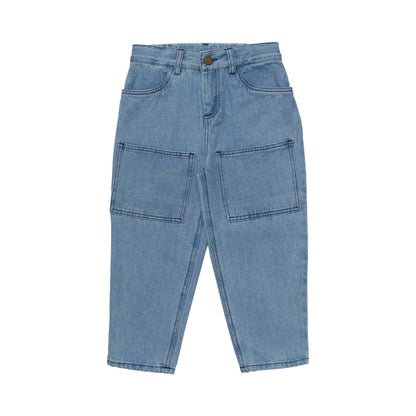 儿童蓝色牛仔长裤