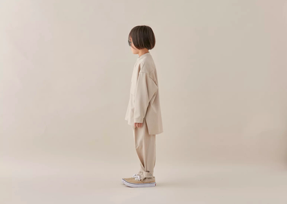 儿童米色长裤