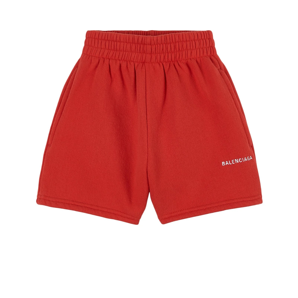 儿童红色棉短裤